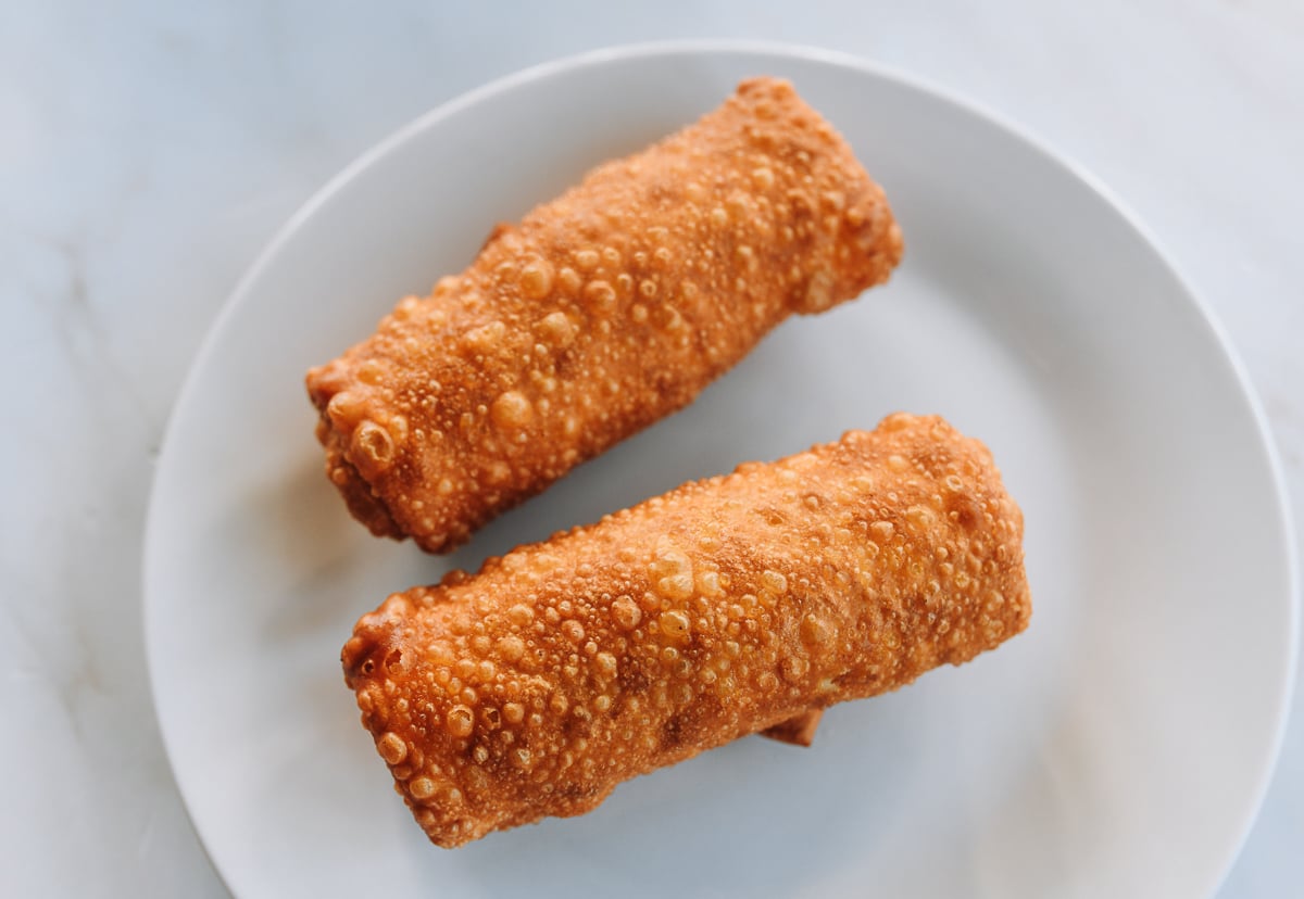 fried egg rolls with homemade egg roll wrapper recipe