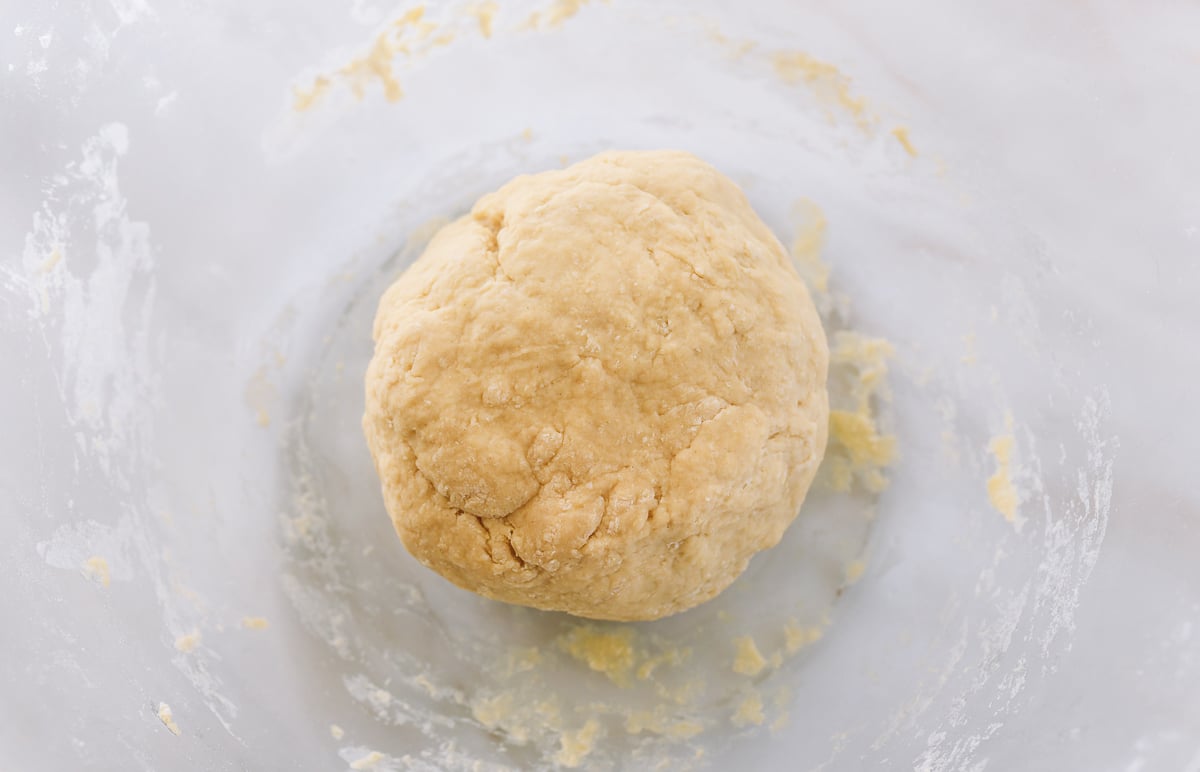 egg roll wrapper dough before resting