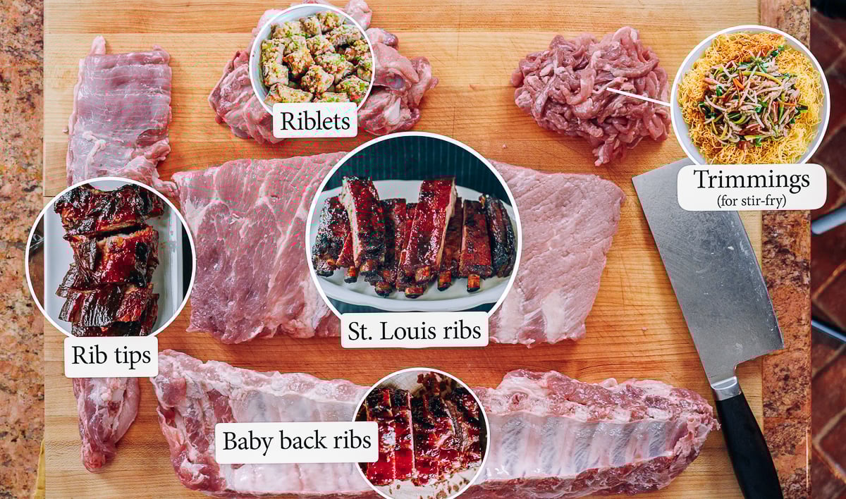 pork rib cuts